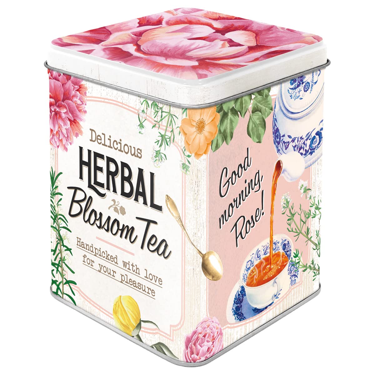 Nostalgic-Art Barattolo Per Tè In Metallo Con Einstein 'Genius Tea' - Capacità 100g, Design Vintage - 3