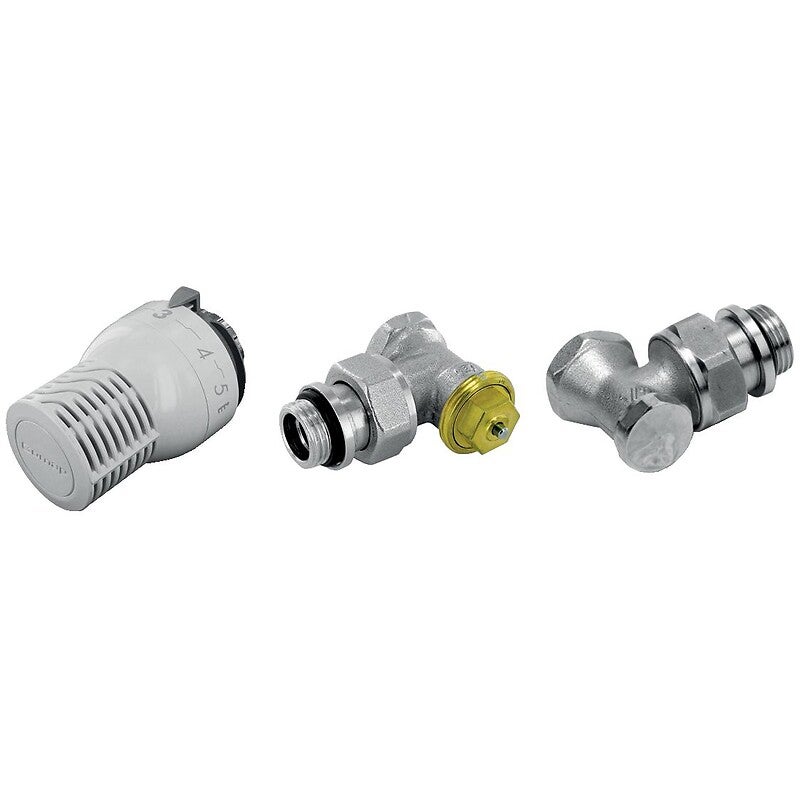 Kit robinetterie avec tête thermostatique Sensity M30 + corps droit RTH R859 15x21 + coude de réglage 15x21 - 4