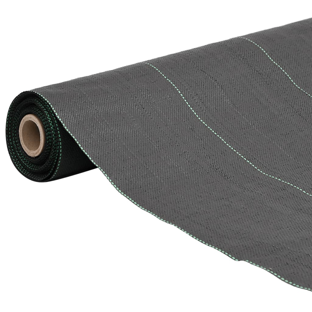 Membrane anti-mauvaises herbes en PP noire pour le jardin, 0,5 × 25 m - 2