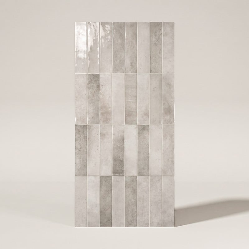 Carrelage Grès Cérame Sol/Mur Rio Greige | 6 x 25 cm - 2