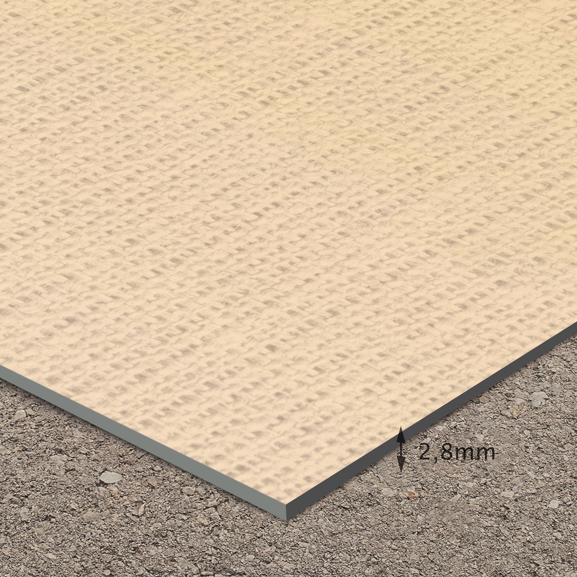 Alfombra PVC Interior/Exterior Malibú [Diam] 200 cm - Vinilo impreso, antideslizante, lavable, resistente para terraza y hogar. - 3