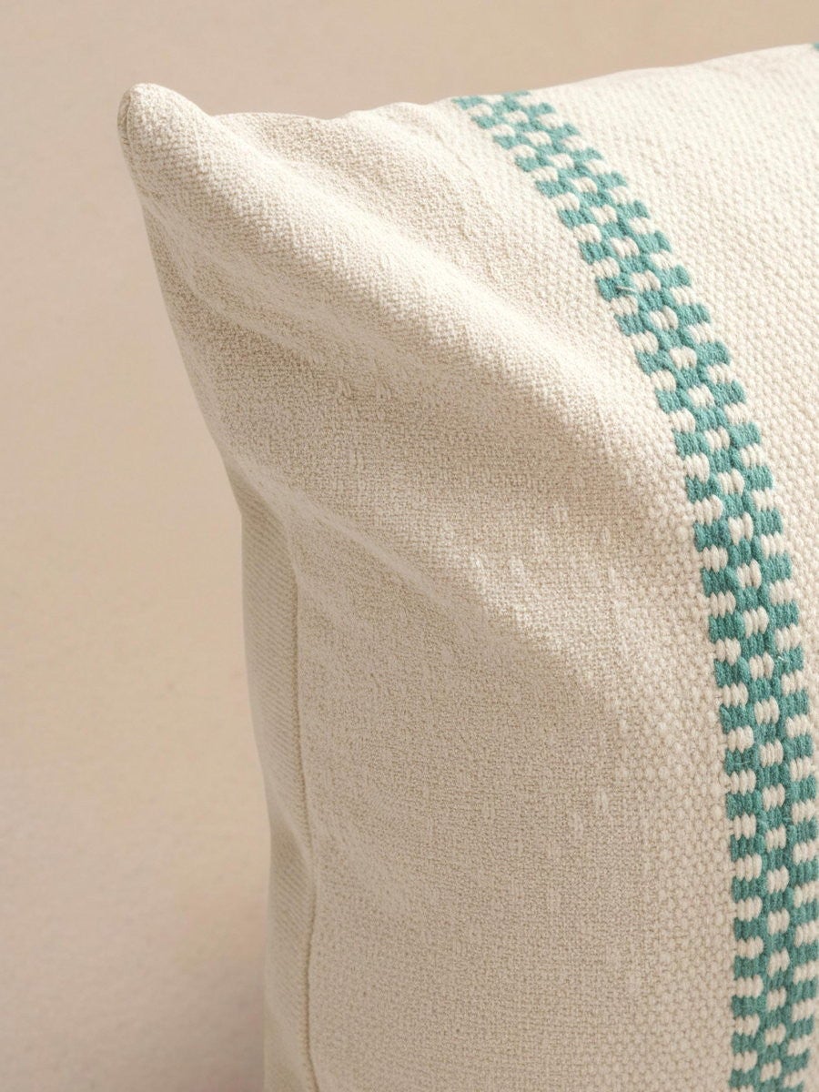Cojín algodón menta 50 x 30 cm - 2