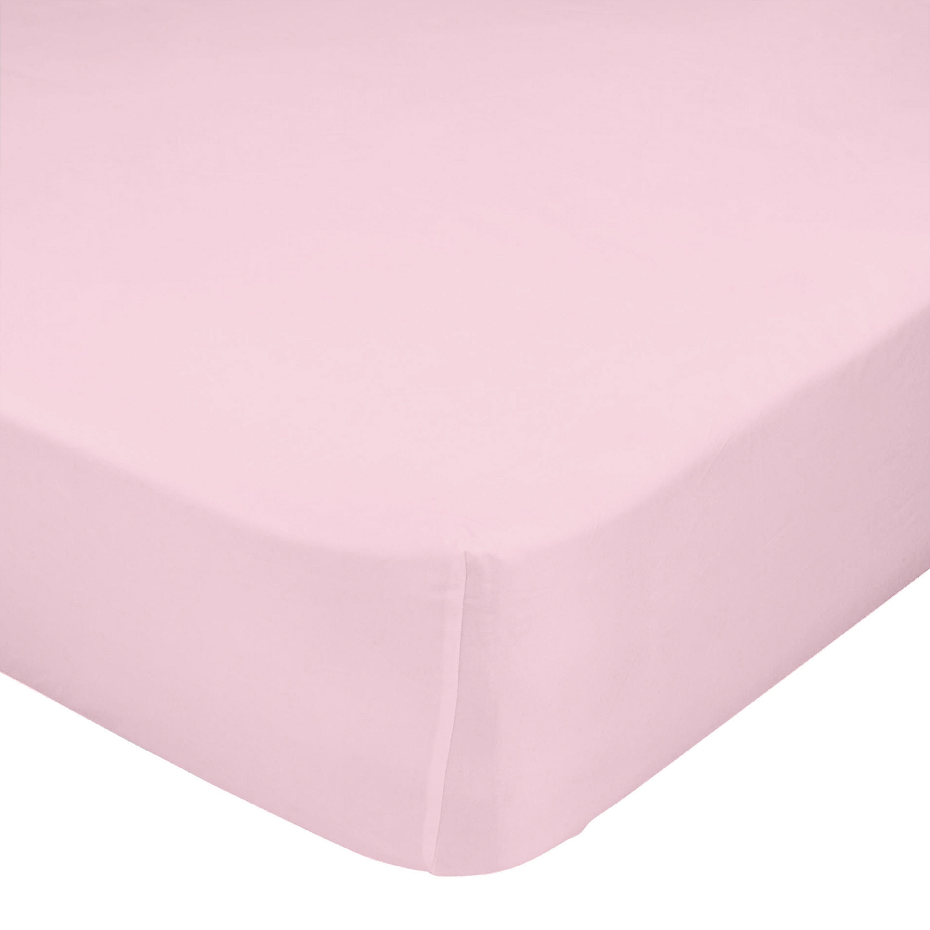Basic Drap-housse Rose pâle 200x200 - 7