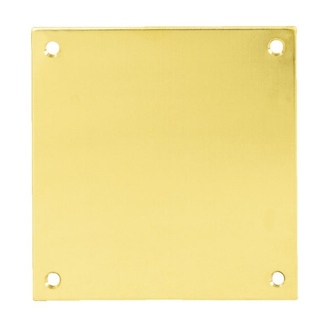Plaque de propreté 80x80mm laiton poli HERACLES 251552