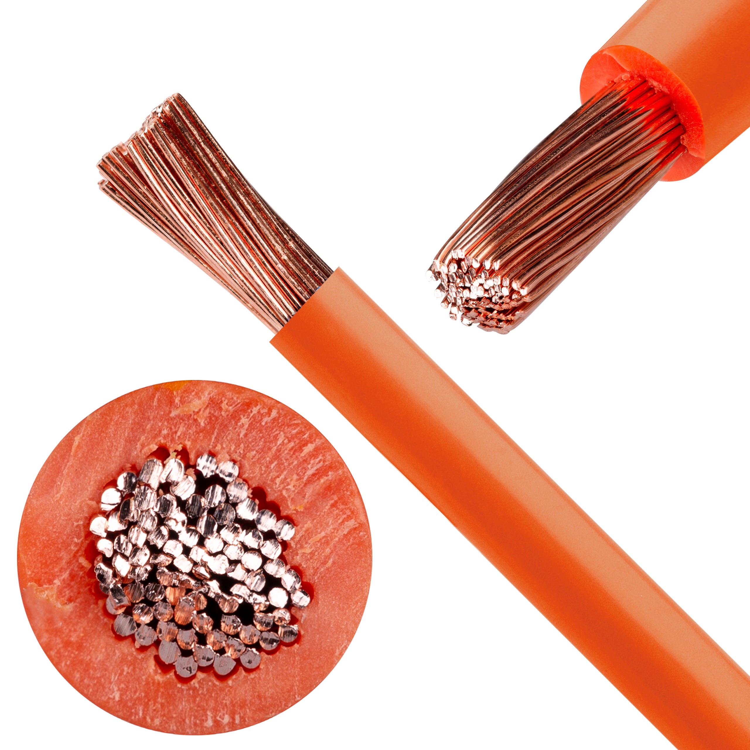 Kabel instalacyjny LgY / H07V-K 1,5mm2 jednożyłowy pomarańczowy 450/750V giętki linka Elektrokabel 500m