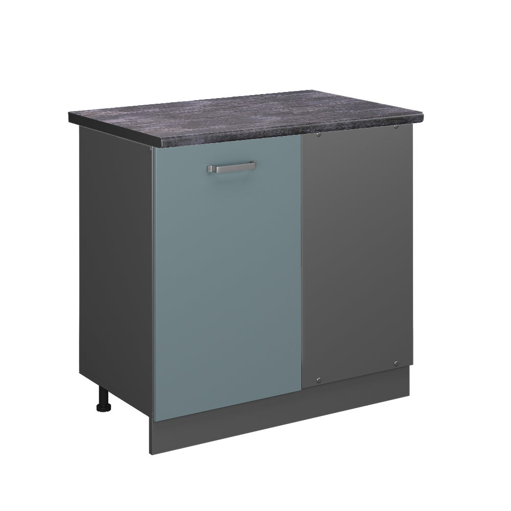 Vicco Szafka narożna R-Line, Niebiesko-szary, 86 cm , BP Antracyt