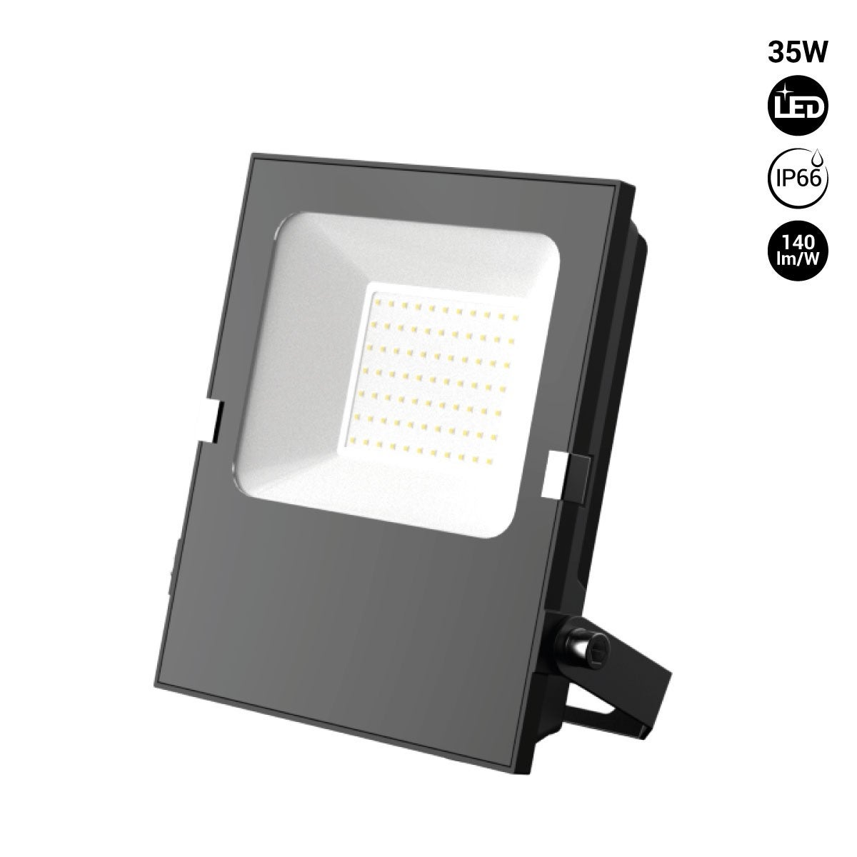 Reflektor LED zewnętrzny 35W - 12-24V DC - 120º - IP66 - Biały Zimny
