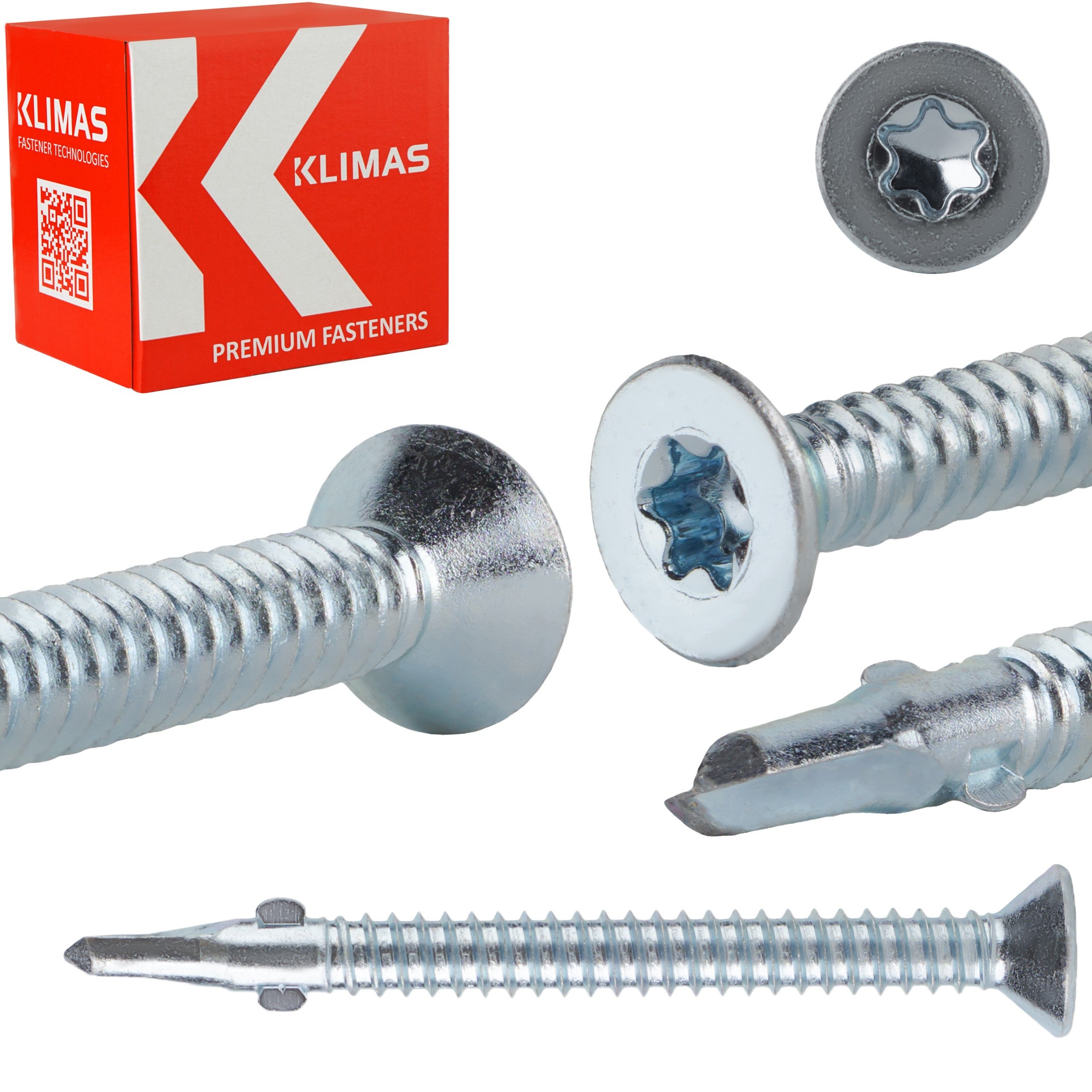 Wkręty samowiercące do drewna do stali Klimas WSDST 6,3x70 mm 200szt