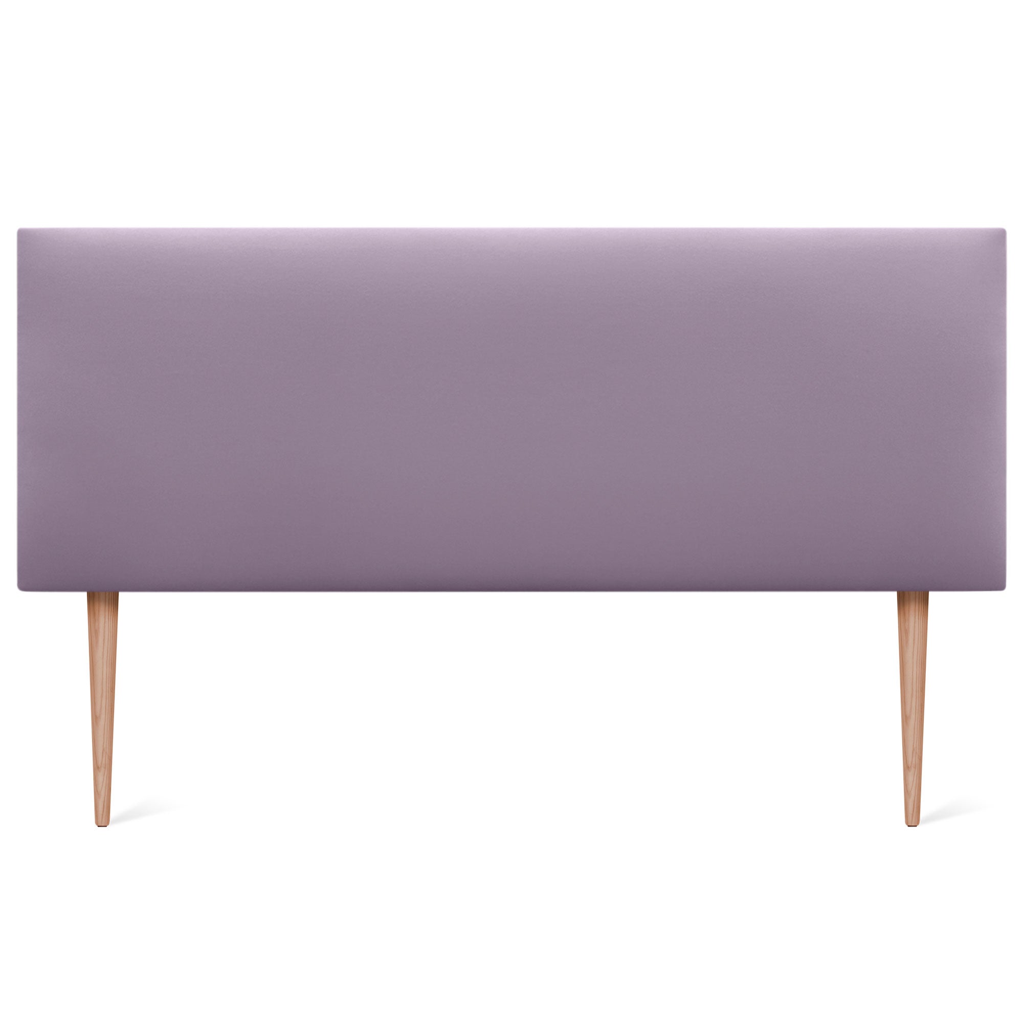 DHOME Cabecero de Polipiel Liso y con Patas cabeceros Cabezal tapizado Cama (Polipiel Lila, 135cm (Camas 120/135/140)) - 3