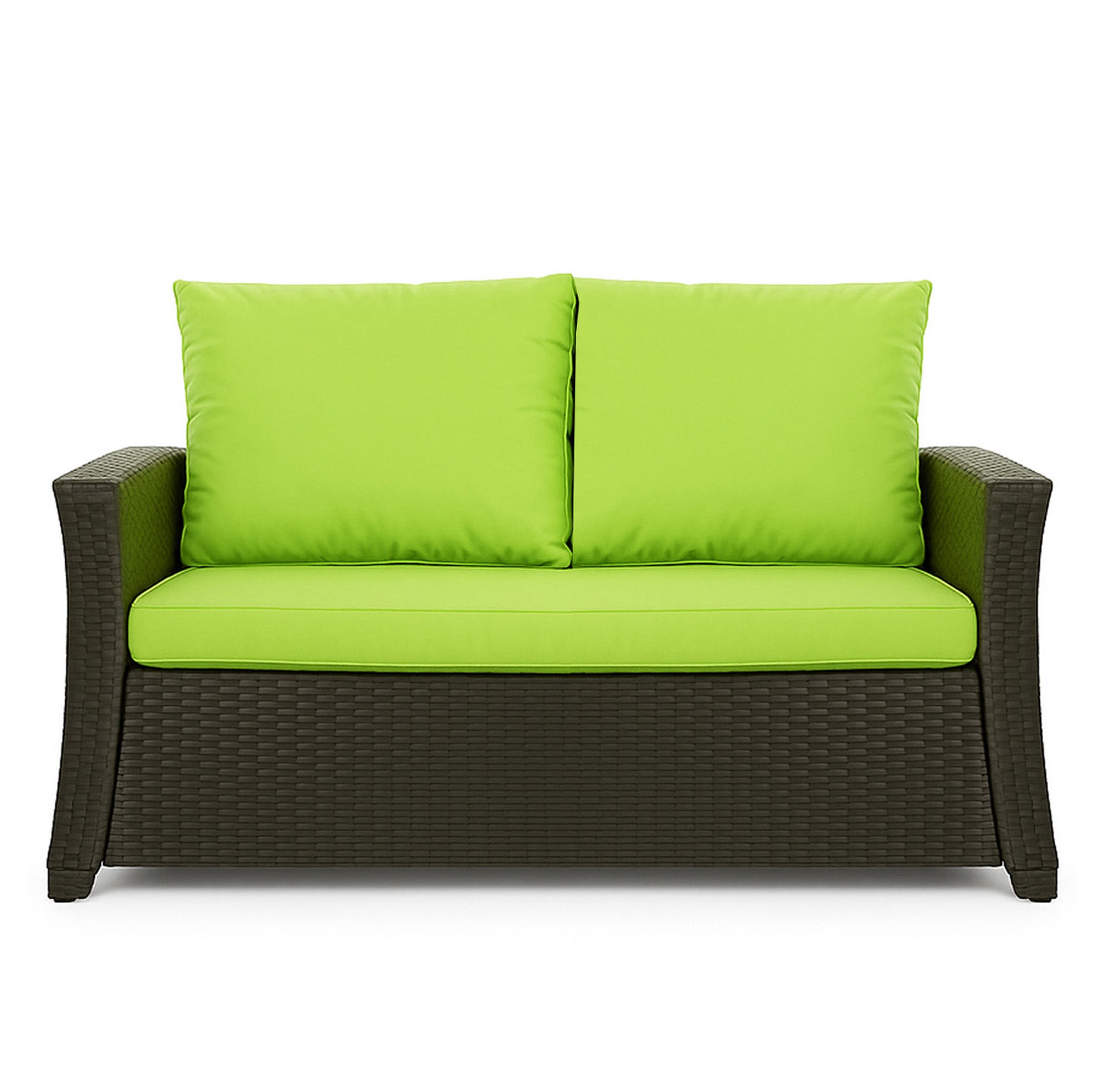 Poduszka ogrodowa na sofę rattanową 120x50x50cm poduszka na meble rattanowe limonka, poduszka na balkon taras, poduszki na meble ogrodowe