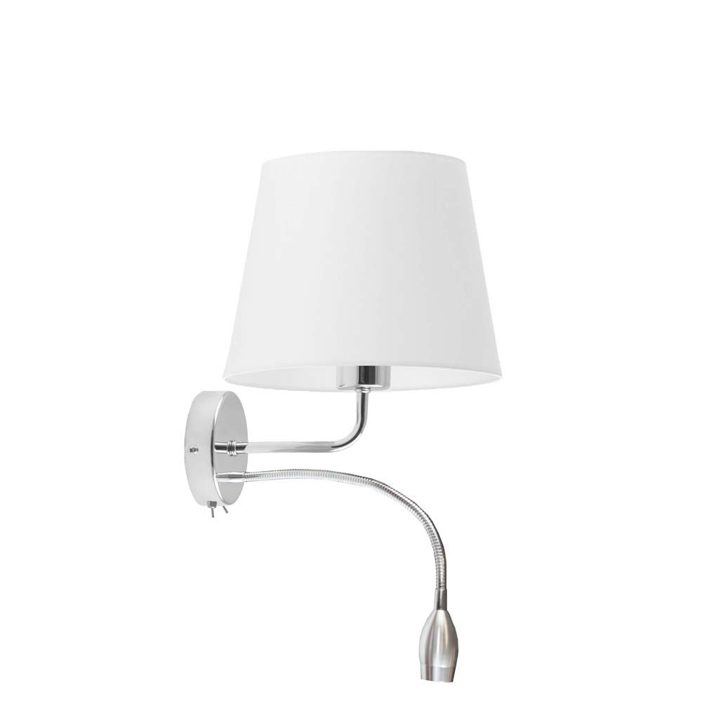 Kinkiet LED lampa ścienna lampa na ścianę z abażurem stożek BLUES