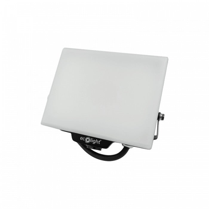 Naświetlacz LED czarno-biały LED 30W 4000K 2700lm IP65 wym: 11,8 x 14,1 x 3,5 cm aluminium Ecolight
