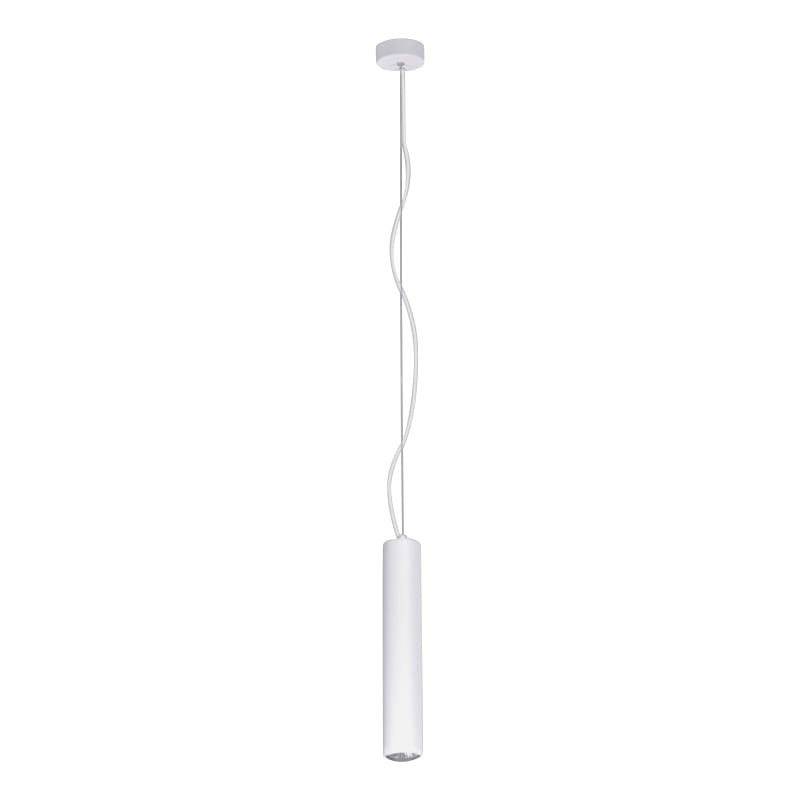 Lampa sufitowa wisząca Mile biała 1xGU10x50W nowoczesna wym: 110 x 8 x 8 cm metal Kaja