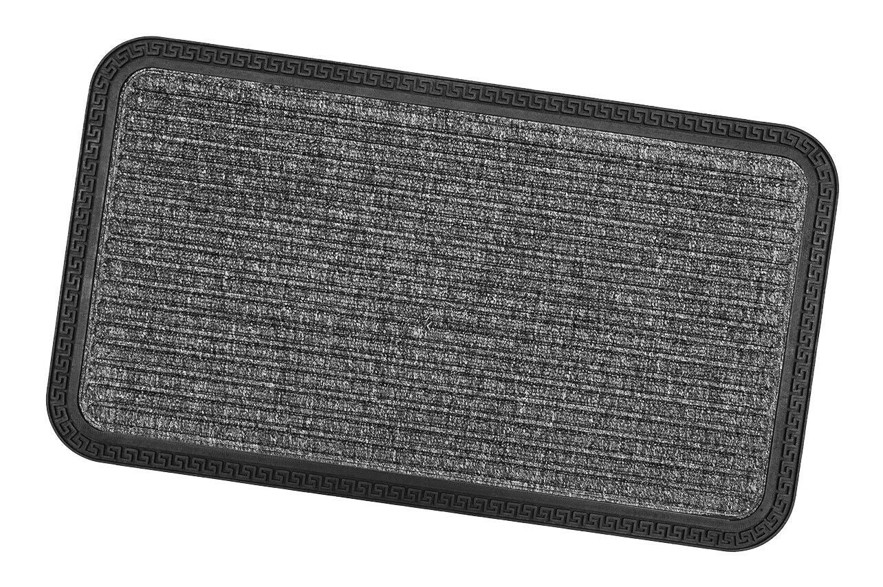Felpudo De Entrada 70x130 Cm Negro - Impermeable, Antideslizante Y Lavable Para Pasillo O Exterior