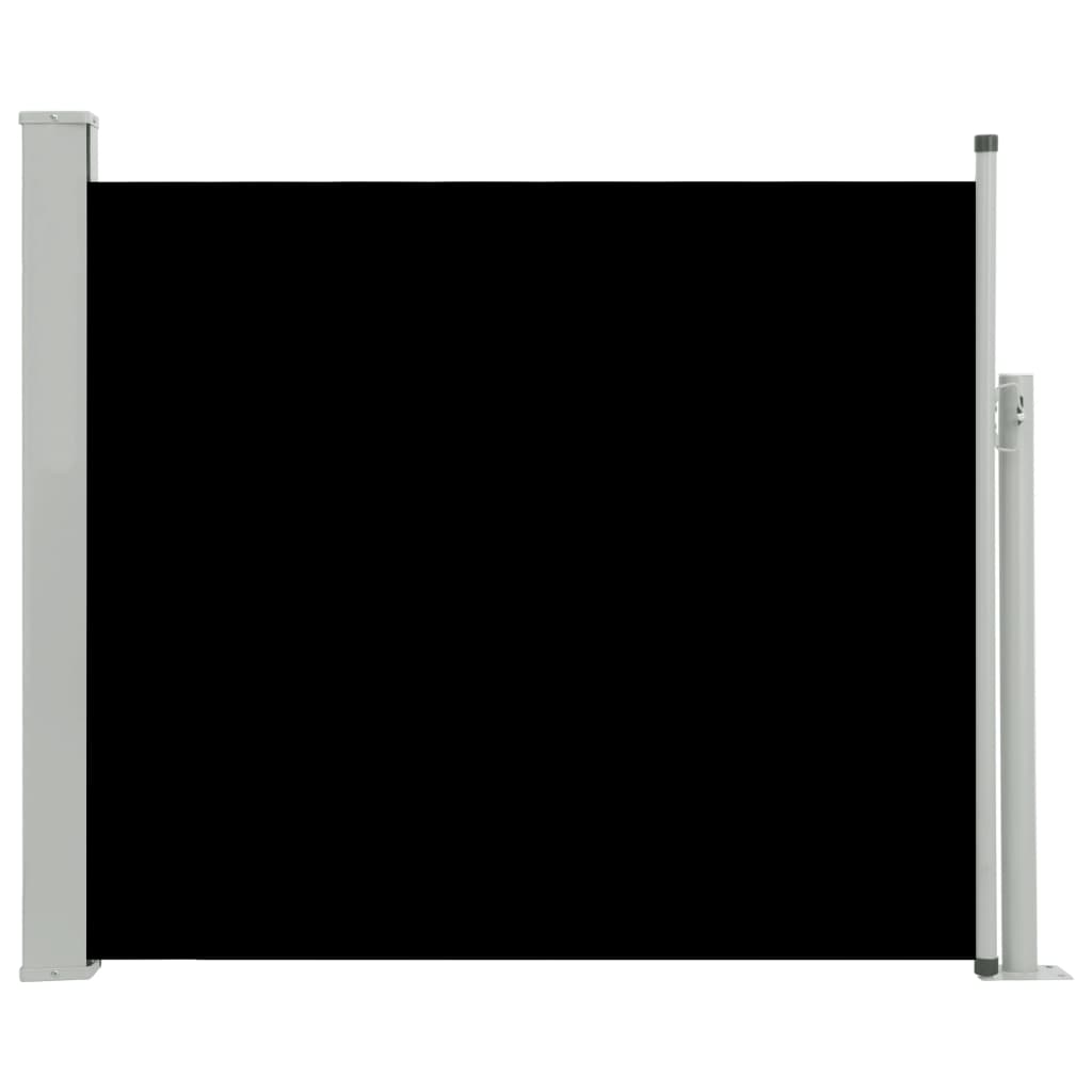 Toldo lateral retráctil/protección solar para patio jardín terraza balcón 100 x 300 cm negro 02_0007186