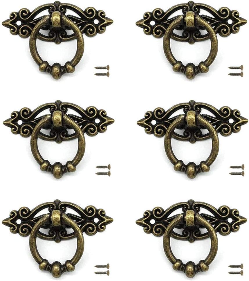 Pomos Cajones Fácil Instalar Juego 6 Tiradores Armarios Metal Rosa