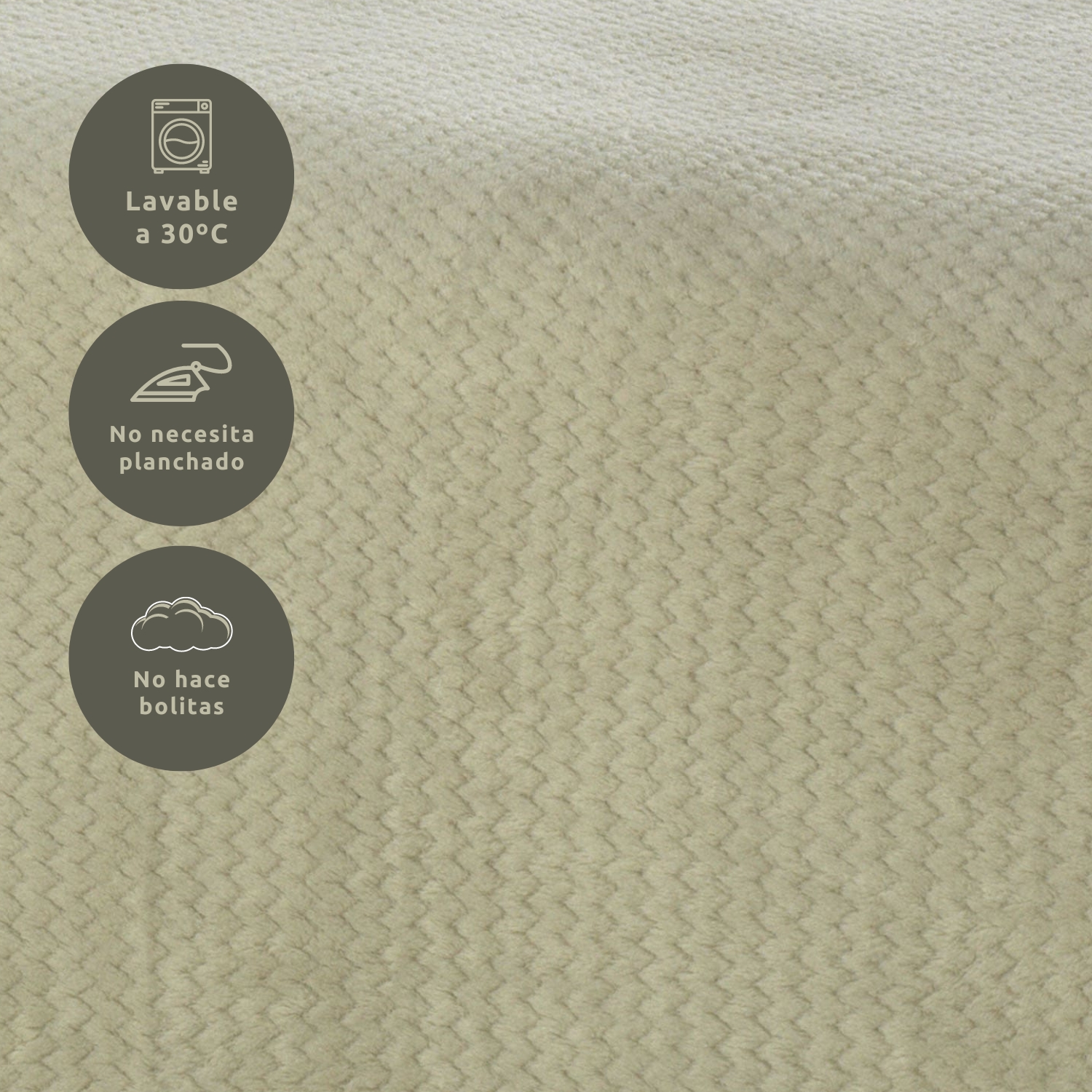 Funda Nórdica Coralina Lisa Beige Cama 150cm (240x220cm) Donegal Collections - 6