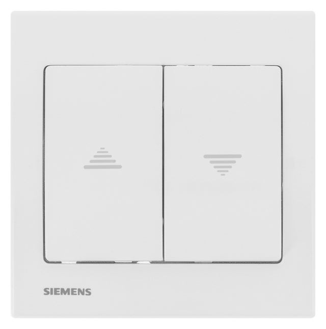 SIEMENS Interrupteur Volet Roulant Blanc Delta Iris + Plaque basic Blanc