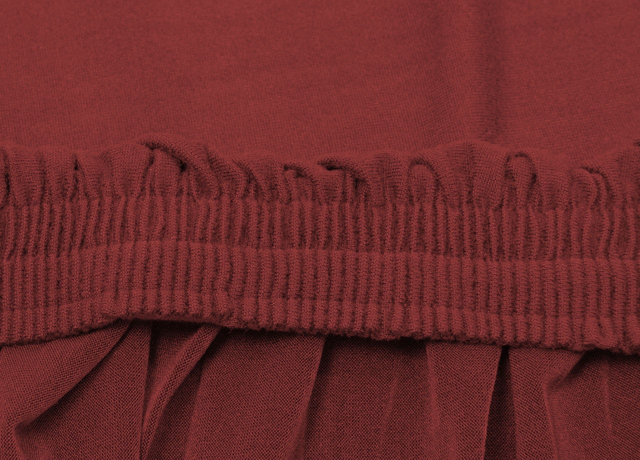 Copridivano Antimacchia Elasticizzato Penisola Componibile Tinta Unita Modello Perfetto Poltrona Bordeaux - 3