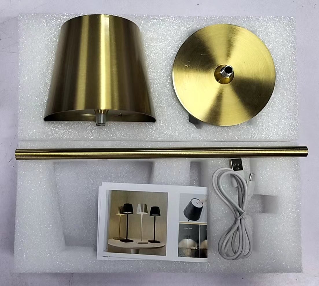 Lot de 2 lampes de table sans fil, lampe de bureau LED rechargeable, lampe tactile sans fil à 3 températures de couleur, lampe de chevet - 9