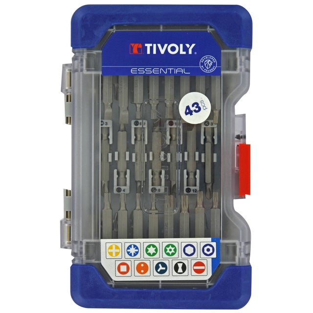 Tivoly • Coffret Ranger 43 pcs embouts de vissage long