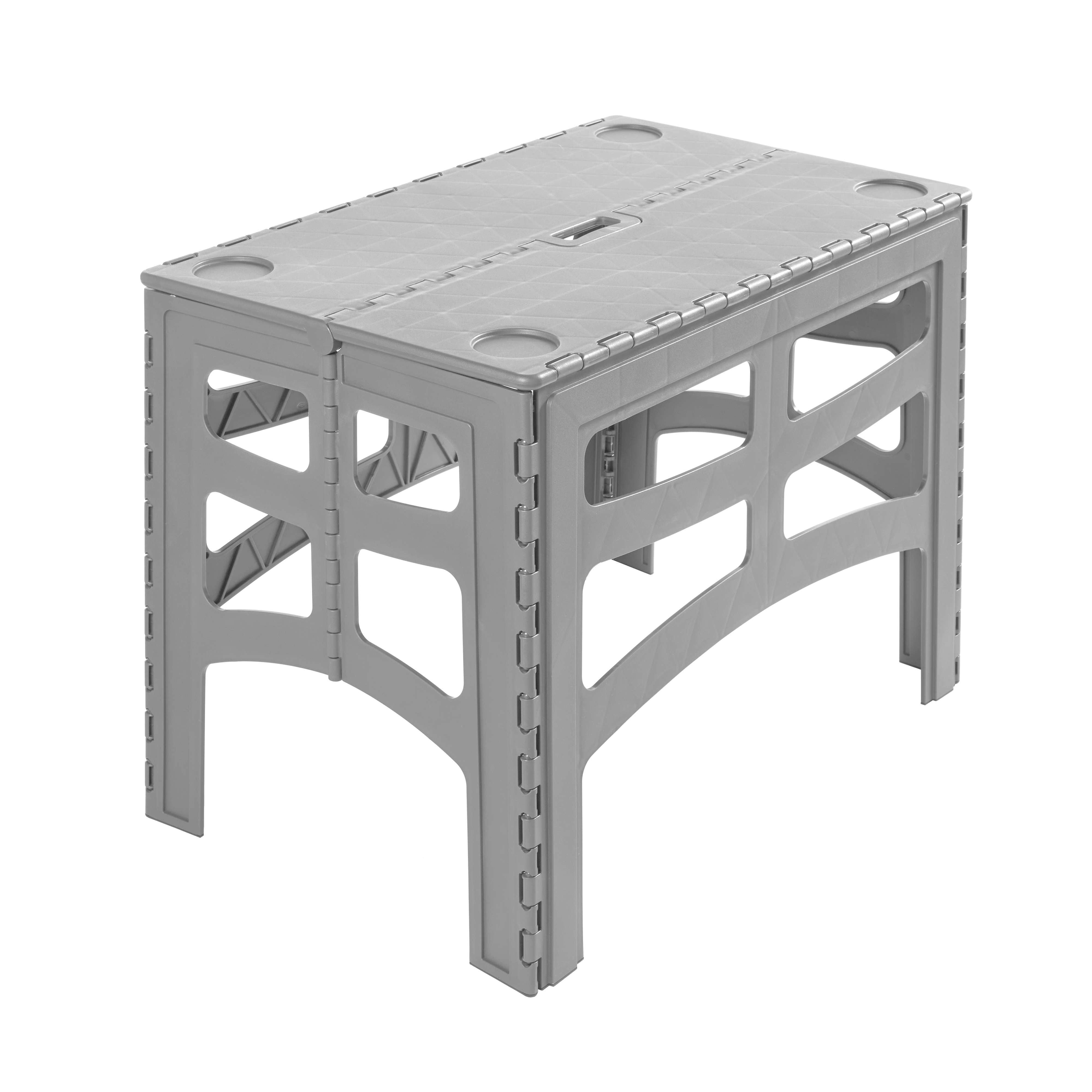 Składany stolik turystyczny L Keeeper Timo 70x45x55 cm Nordic Grey 1 szt.