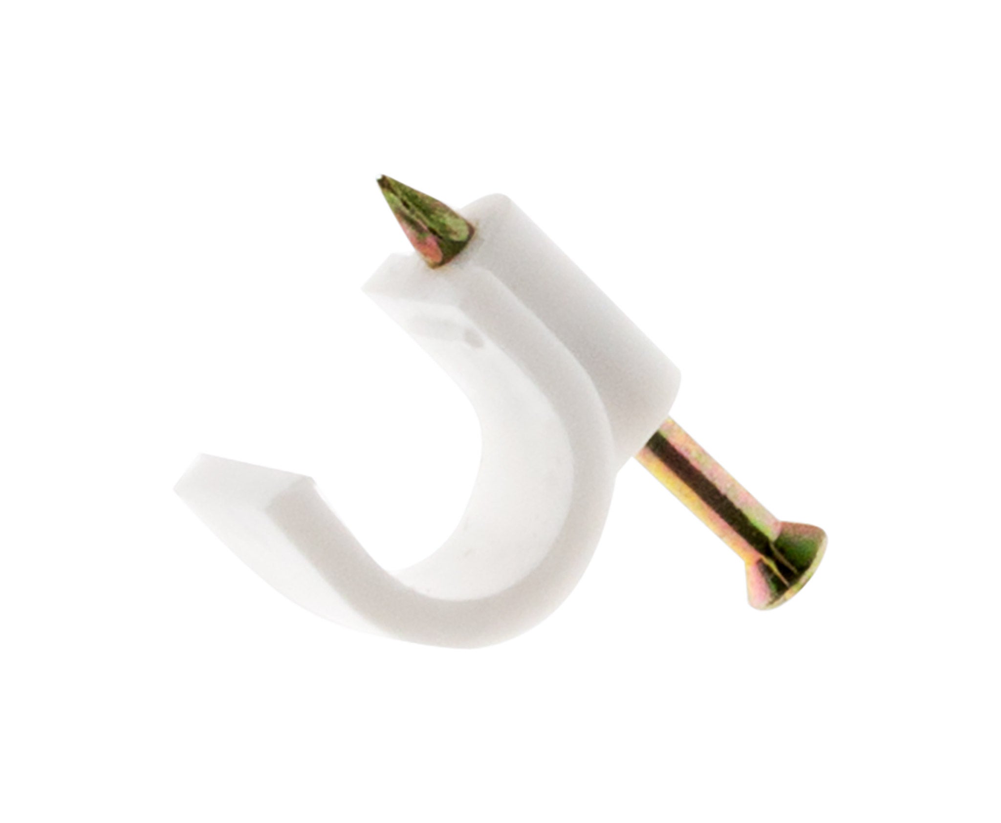 Lot de 20 crochets fixation Ø4mm - Blanc - Zenitech - 3