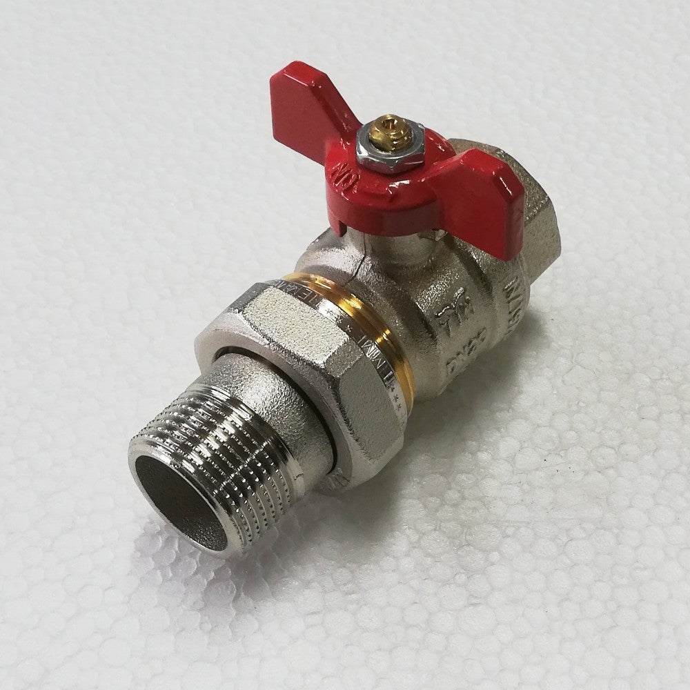 EFFEBI Aster 2162R Valvola Sfera 1/2X3/4 Con Bocchettone E Farfalla - 2162R42