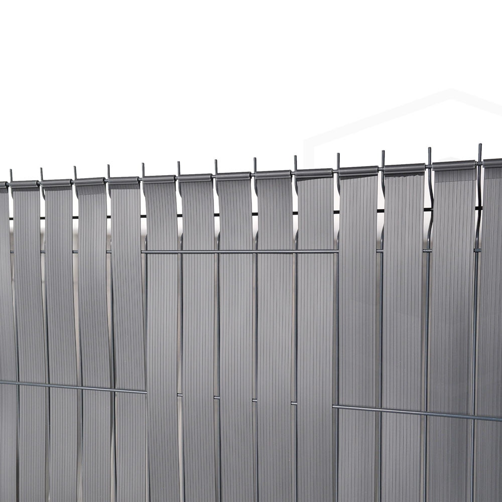 Lamelle d'occultation rouleau PVC 60 ml recoupable- Occultant pour panneaux rigides ou grillage - couleur Gris 7016 - 3