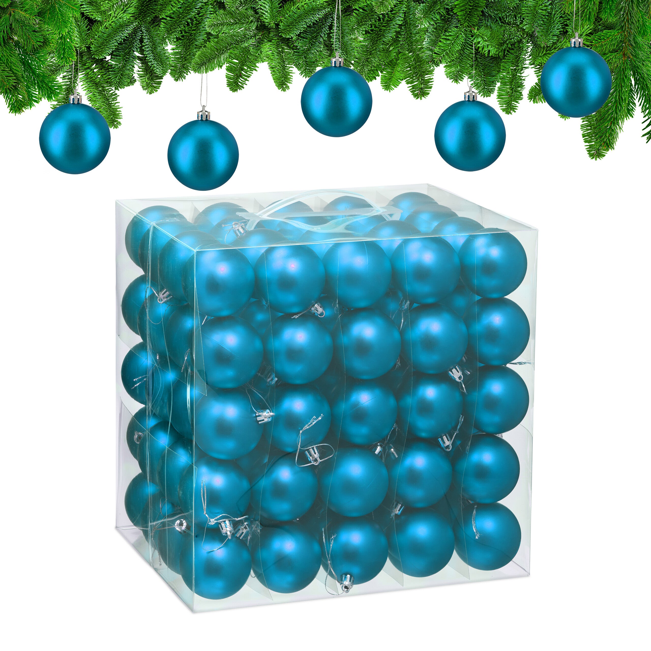 Lot De Boules De Noël - Décoration Sapin - Diamètre 5 Cm - Occasion