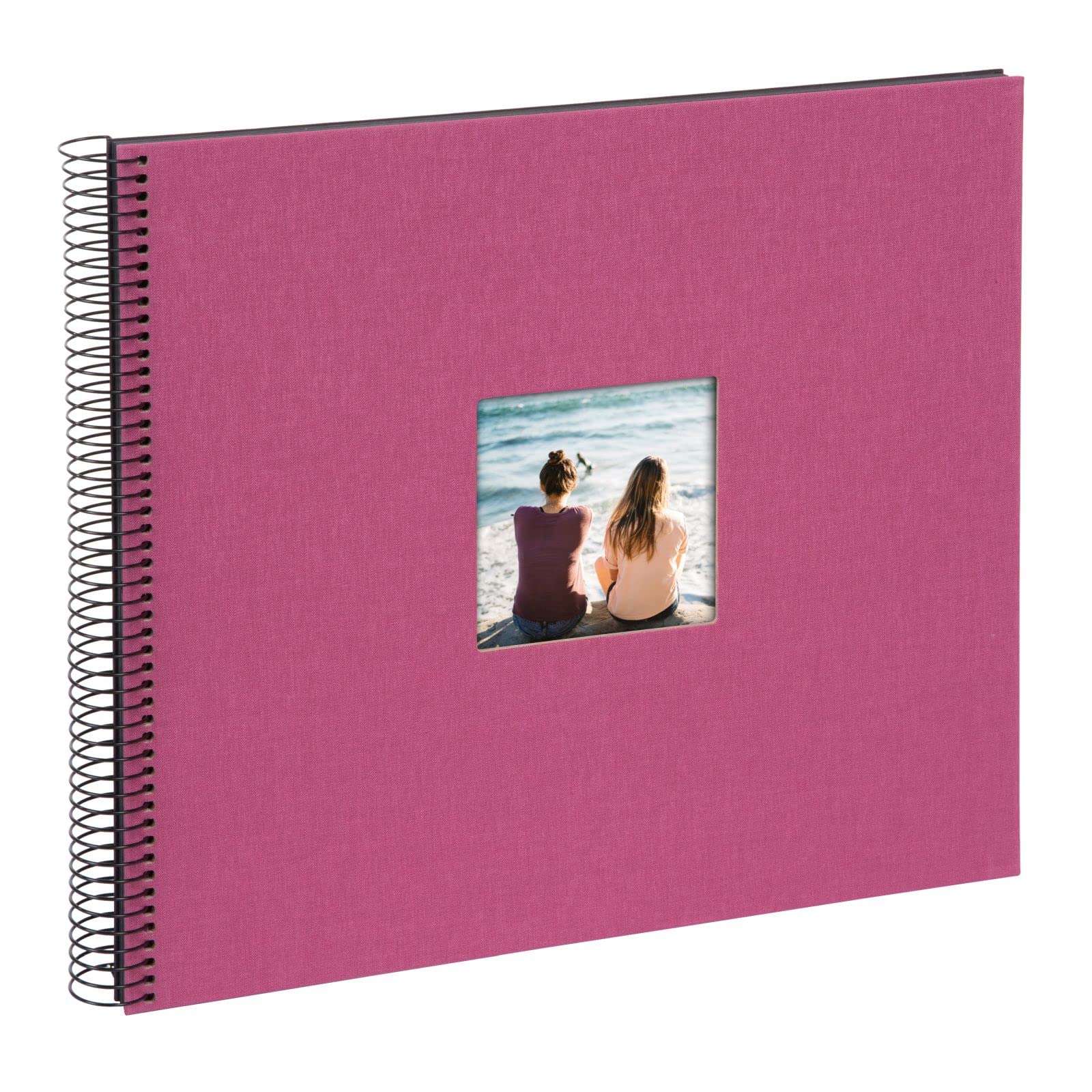 Album Fotografico Personalizzabile 40 Pagine - Scrapbook Nero 17x17 Cm, Rilegatura A Spirale, Per Viaggi, Matrimoni E Ricordi