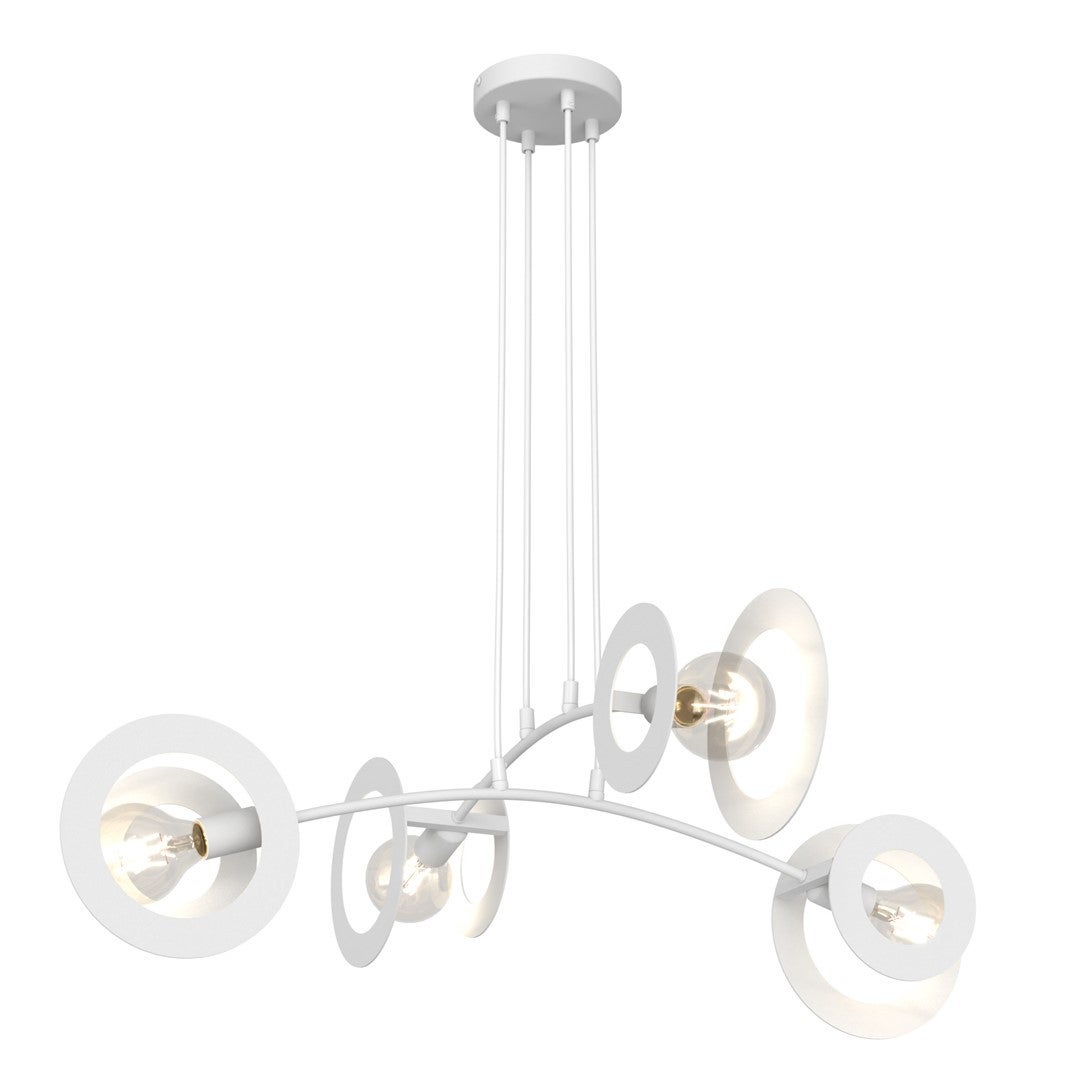 Lampa wisząca EUFORIA biała 4xE27x20W metal wym:120x89x89cm IP20 Emibig
