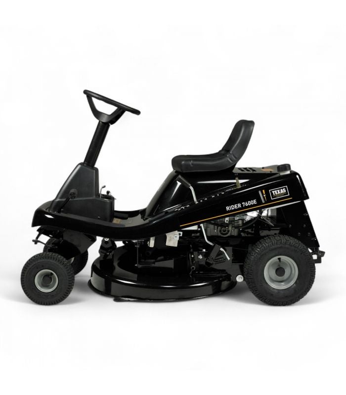 Tondeuse autoportée rider thermique 76 cm, moteur 432 cc, mulching + éjection - TEXAS Rider 7600E - 7