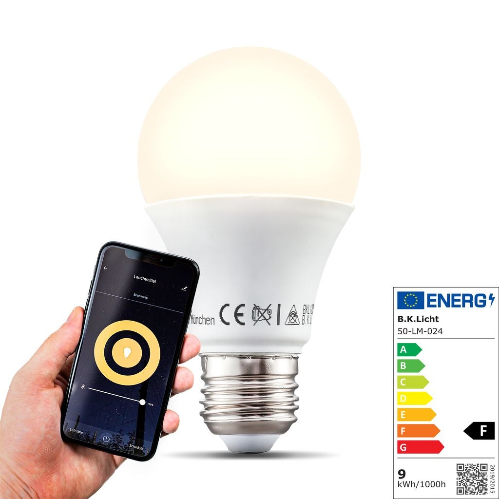Ampoule LED connectée E27 9W compatible Alexa Google Home voice ...