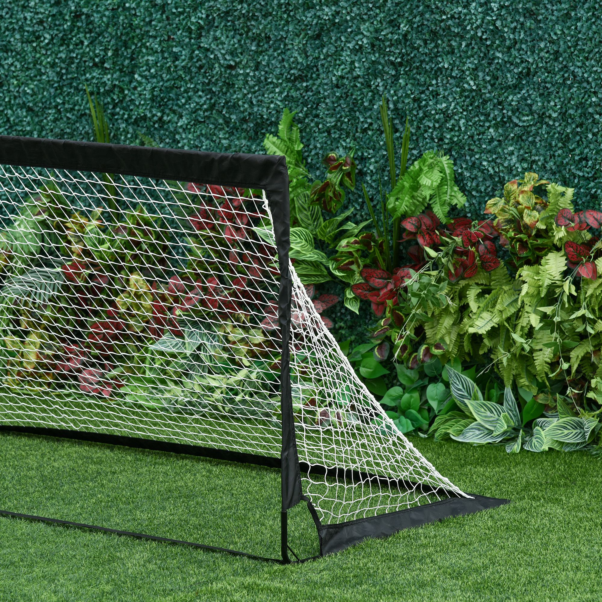 Balizas de Futebol HOMCOM em Metal e Tecido Oxford Preto 183x90x90 cm A62-015BK - 5