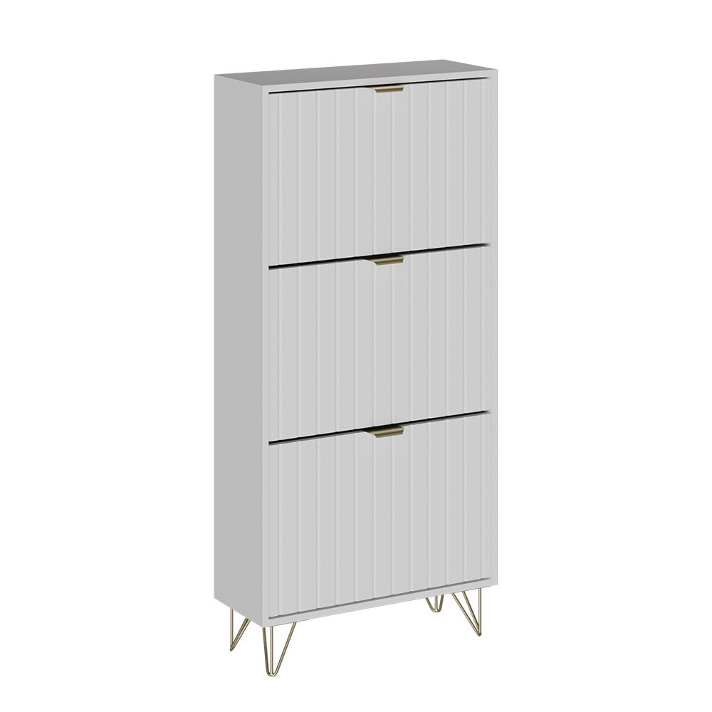 Vicco Szafka na buty Helge, Biały, 60 x 128.5 cm 3 przedziały