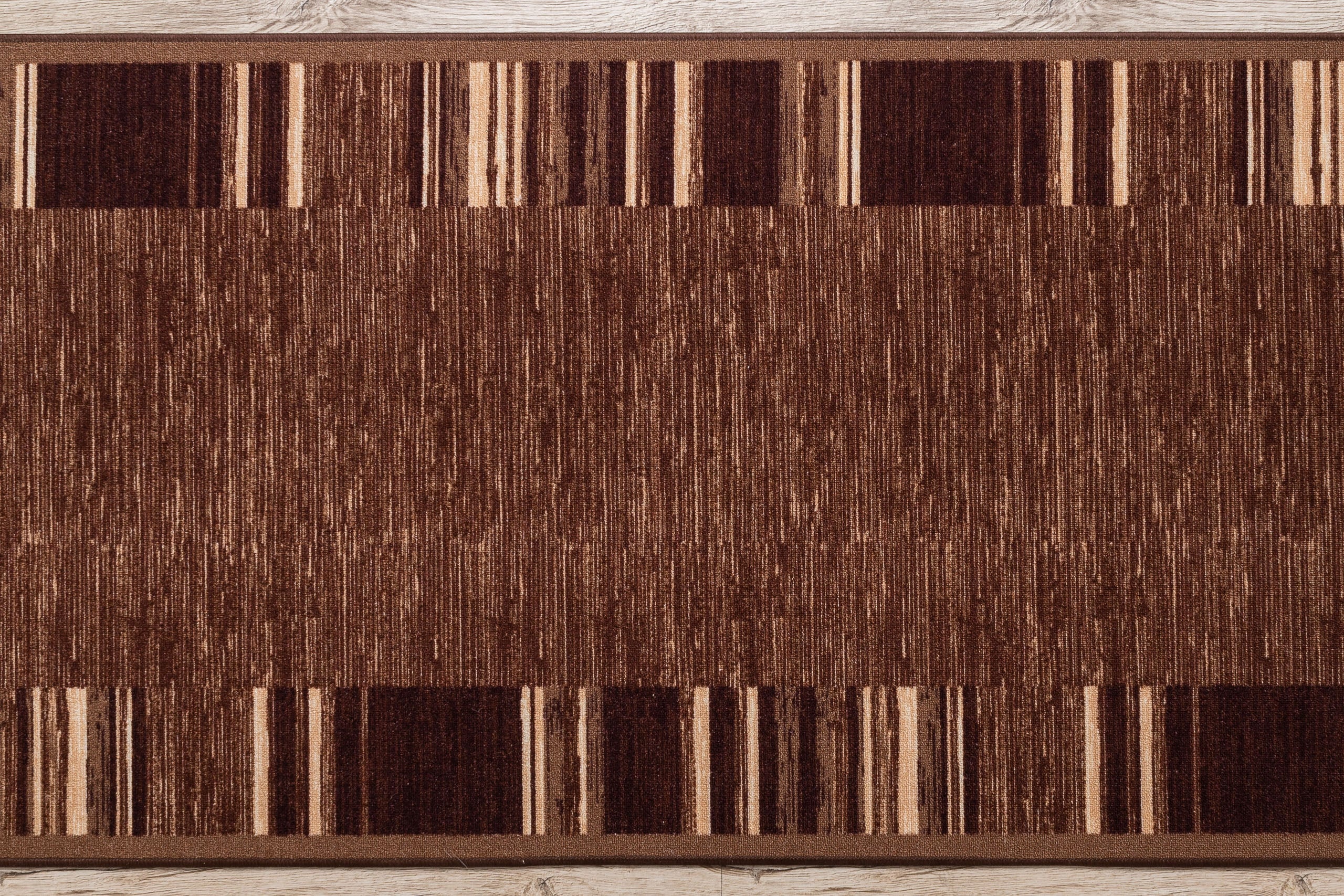 TAPIS DE COULOIR antidérapant ADAGIO marron 67x490 cm - 5