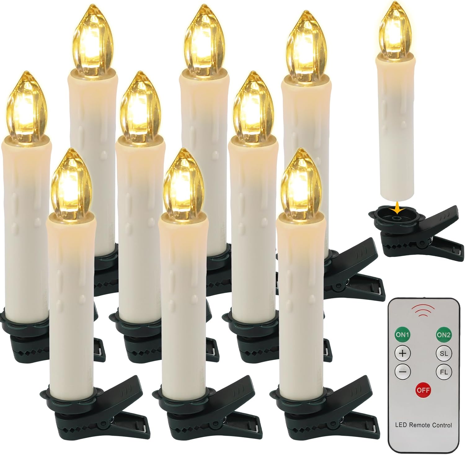 Bougies LED, Bougies Sans Flamme Vacillantes, Bougie LED Rechargeable Bougies LED, Bougies Sans Flamme Vacillantes, Bougie LED Rechargeable