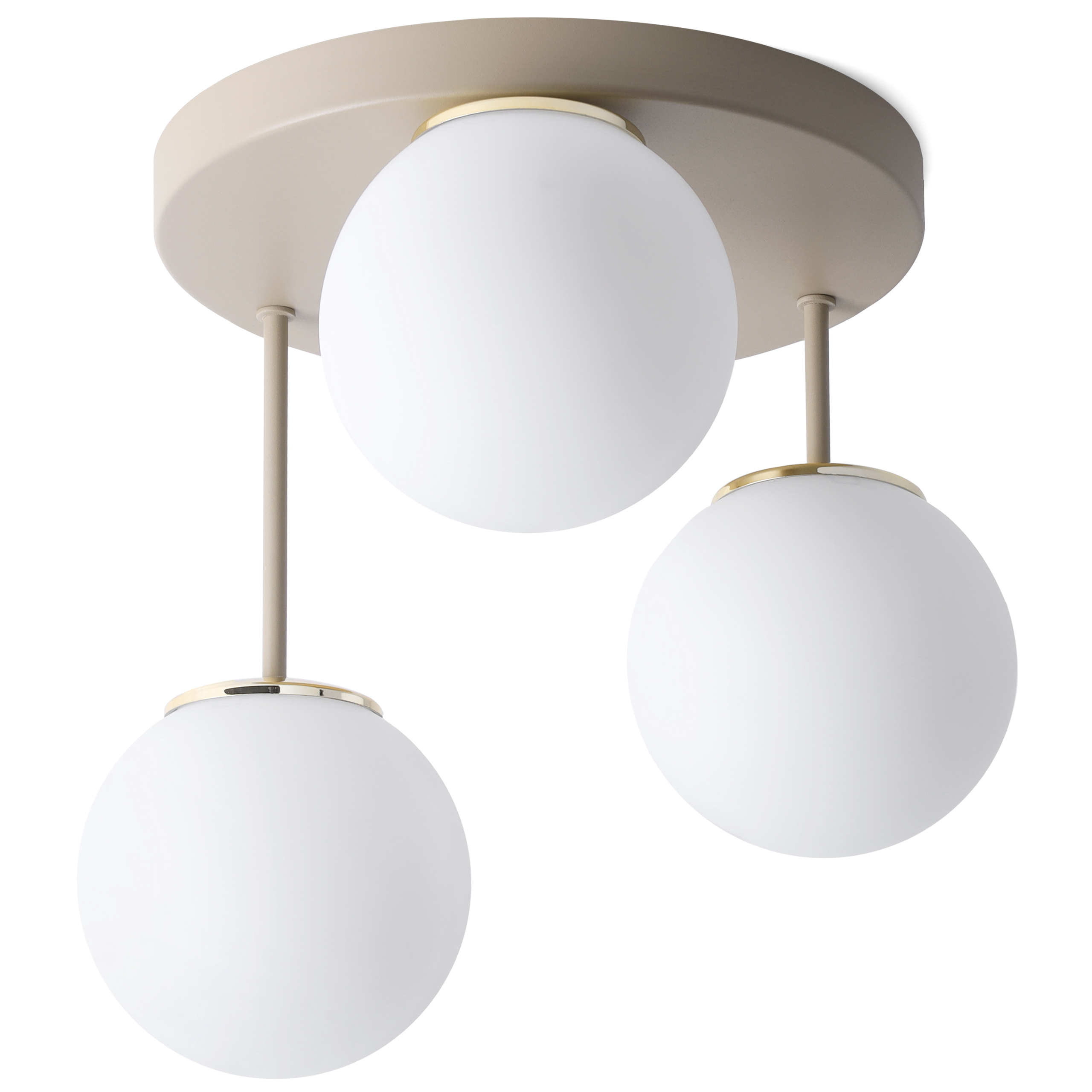 Lampa sufitowa wisząca Florence glamour 3xE14 kaszmirowy/złoty Light Home LH - 2