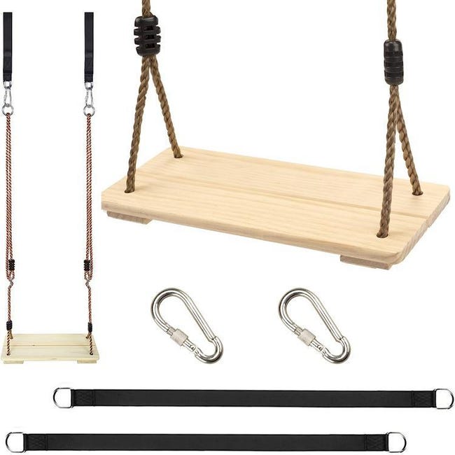 Balançoire Enfant En Bois, Balançoire Extérieure En Bois Avec Corde De Chanvre Reglable 76282649 Balançoire Enfant En Bois, Balançoire Extérieure En Bois Avec Corde De Chanvre Reglable 76282649