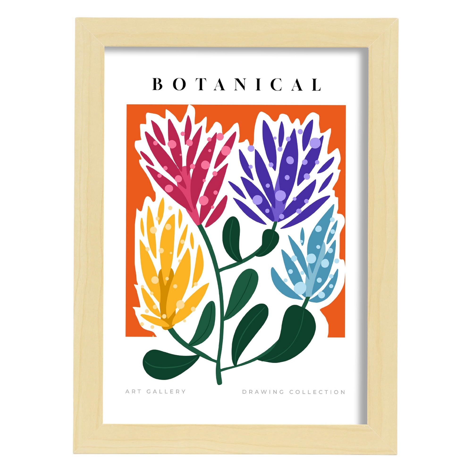 Tableau sur toile Botanique tropicale - UN Designs