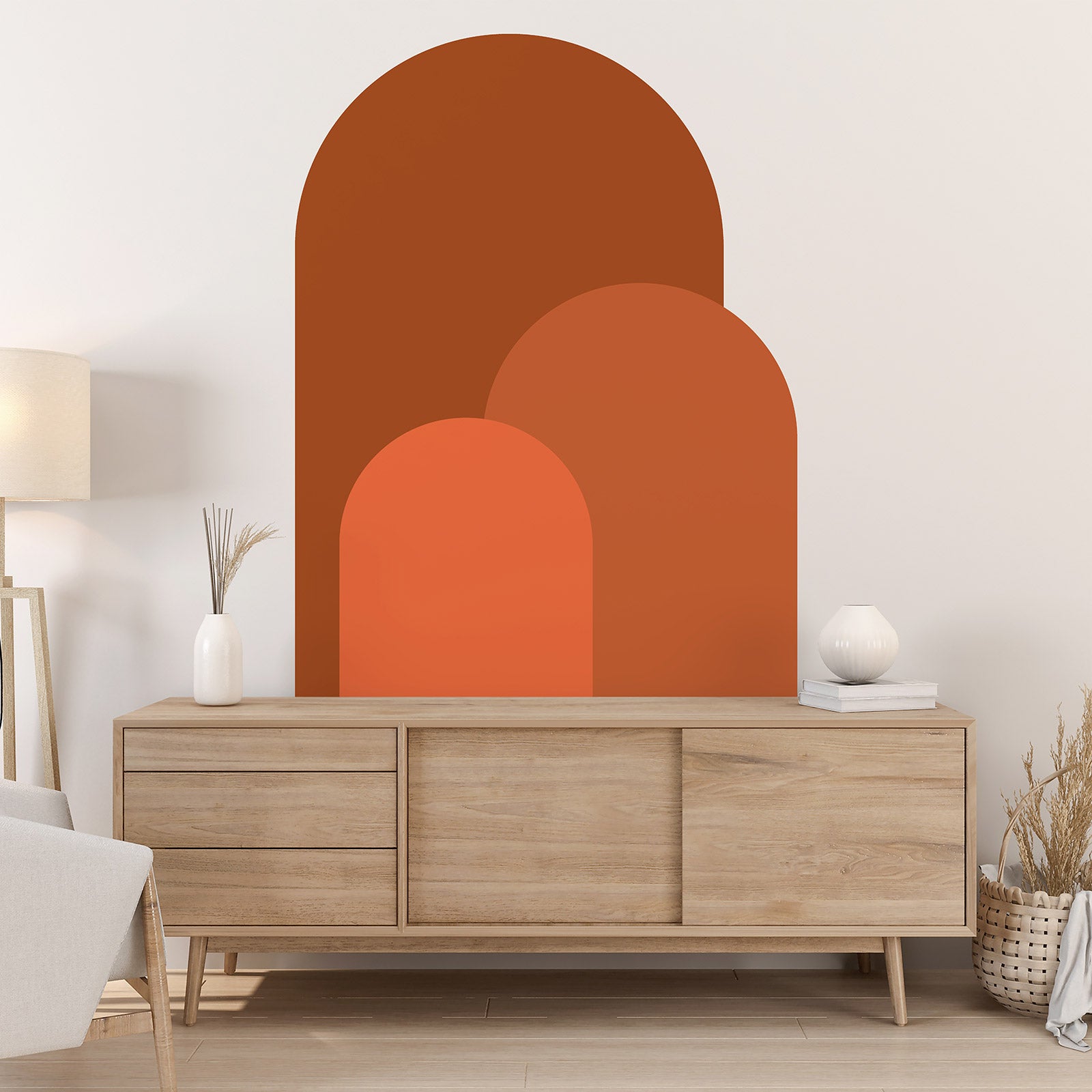 Stickers Arches - Design - Adhésif + Protection MATE - Largeur 90 x Hauteur 168 cm - 2