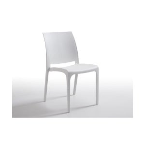 Sedia Volga BICA In Polipropilene | Bianca, 46x54x80 Cm | Per Interni Ed Esterni | Con Antiscivolo - Foto 11