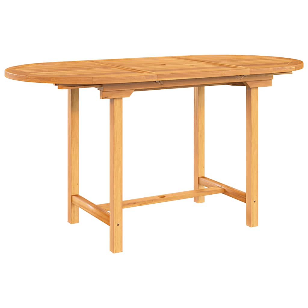 Grande Table à Manger En Teck 160x86 Cm Extensible Jusqu'à 270x86 Cm - Bois Massif - Occasion