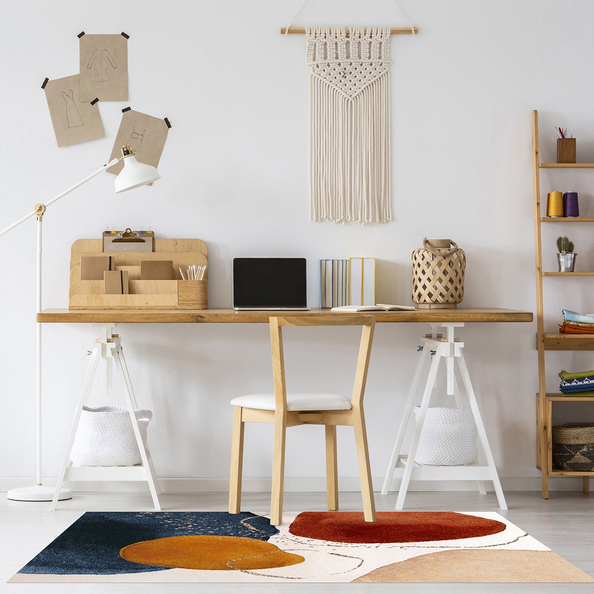 Tappeto antiscivolo in vinile Ania 160x240 cm - PVC stampato, lavabile, ignifugo, per salotto e cucina, stile moderno - 2