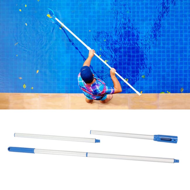 Perche télescopique en aluminium, perche de piscine à 4 sections (0,4 m à 1,4 m) - Durable pour un nettoyage puissant de la piscine accessoires | Leroy Merlin Perche télescopique en aluminium, perche de piscine à 4 sections (0,4 m à 1,4 m) - Durable pour un nettoyage puissant de la piscine accessoires | Leroy Merlin