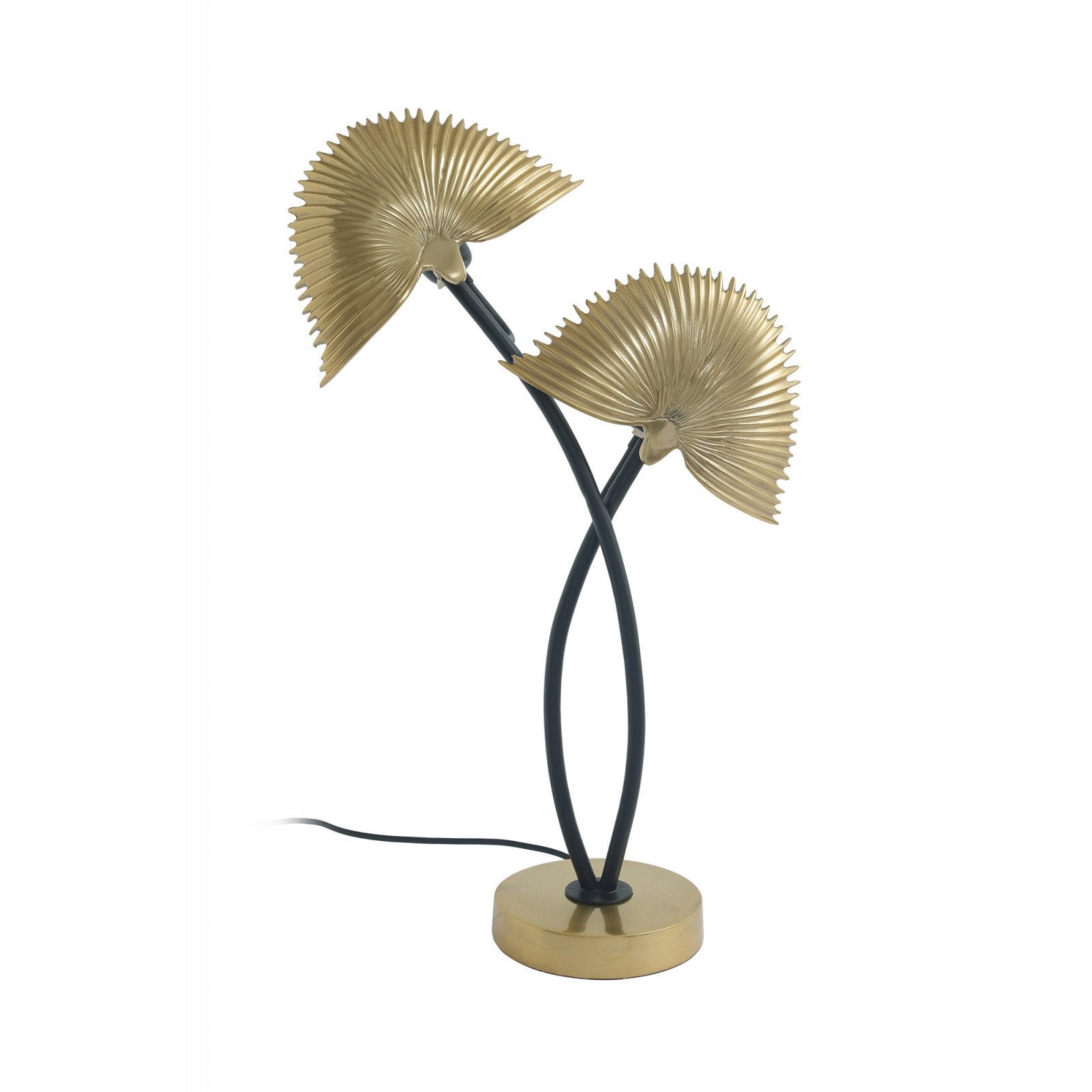 Lampe de table twinflame 125 38 x 16 x 60 cm or leroy merlin