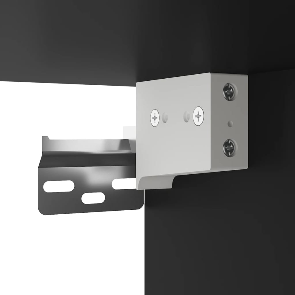 Maison Exclusive - Meuble TV mural Noir 40x34,5x60 cm - 9