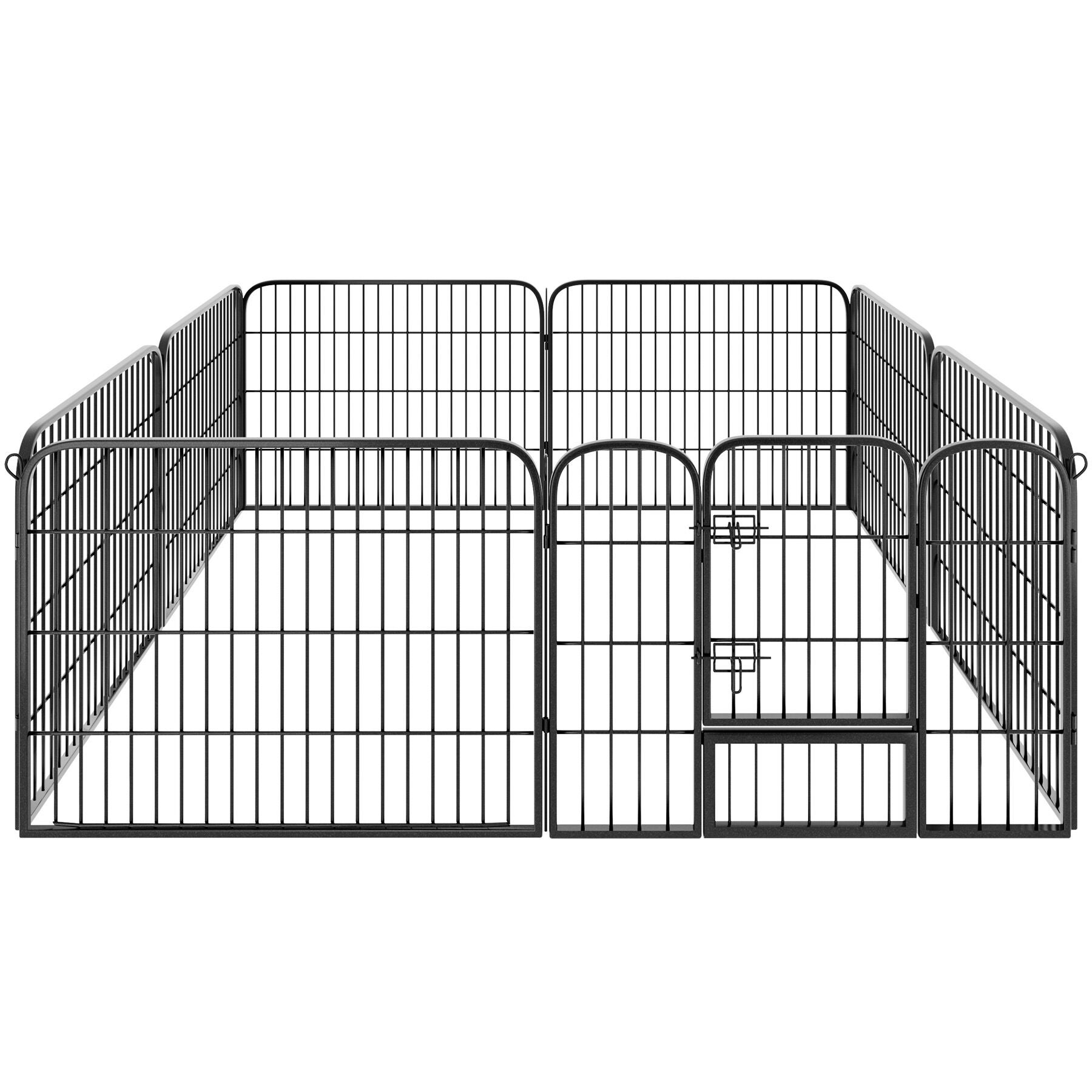 Enclos pour chien en acier en 8 parties modulables et sécurisées TECTAKE - 9