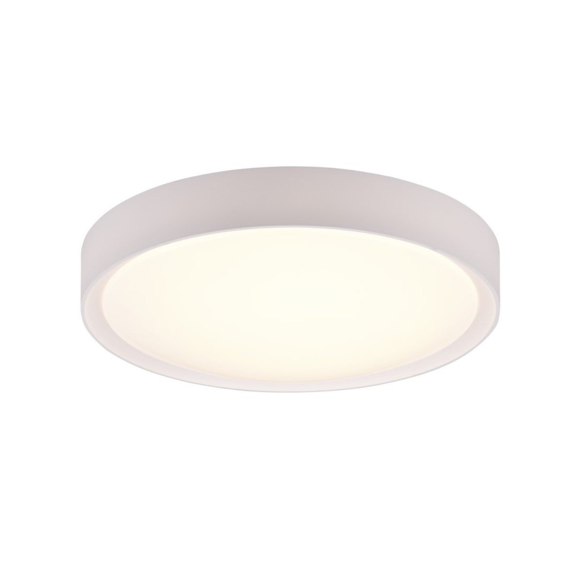 Plafon okrągły CLARIMO LED 18W Ciepła biel 1600 lm biały wym:9x33x33cm IP44 Trio